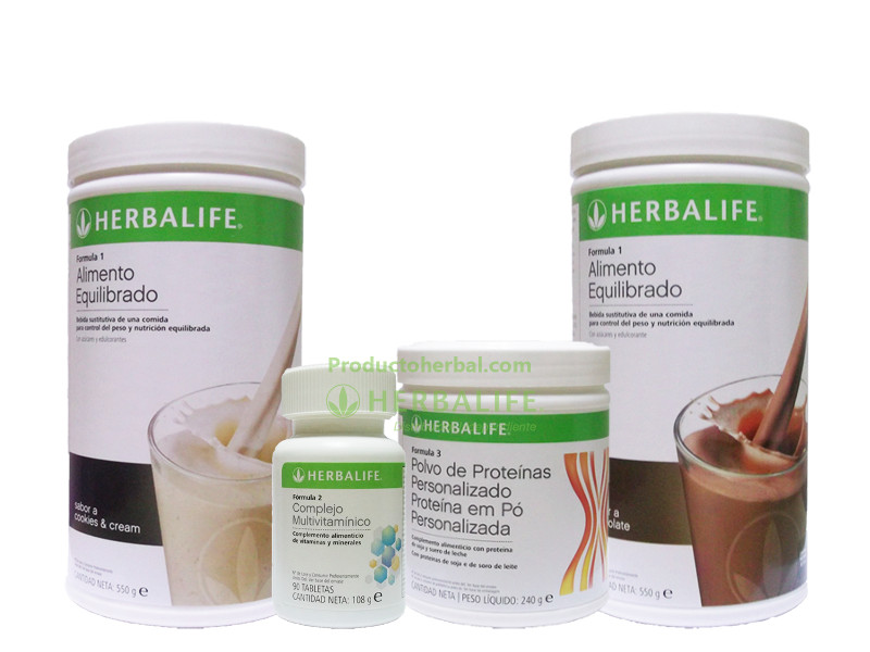 Packs de productos para ganar peso con batidos de Herbalife