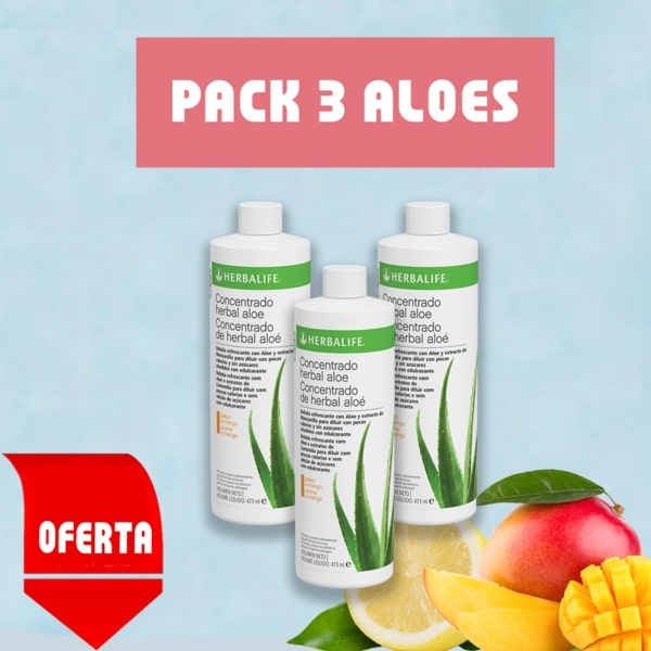 Pack 3 bebidas de Aloe Herbalife